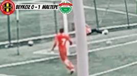Amatör maçta ilginç olay: Top toplayıcı çocuk golü kurtardı
