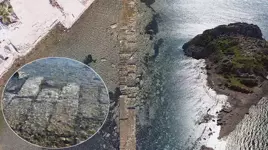 Bodrum'da deniz çekildi, tarihi Kral Yolu ortaya çıktı