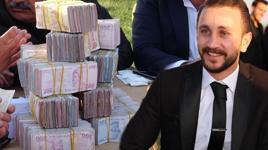 Aşiret düğününde damada takılan 4,1 milyon TL, geline ise kilolarca altın takıldı