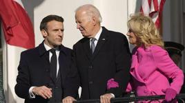 Biden ve Macron Beyaz Saray'da! Bir ilk yaşandı...