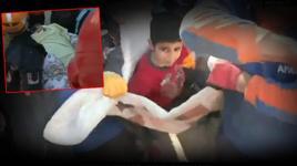 Anne ve 2 çocuğunun mucize kurtuluşu