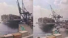  Liman kazasının görüntüleri ortaya çıktı! 40 milyon dolarlık hasar olduğu tahmin ediliyor 