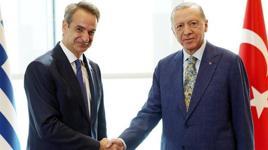 Cumhurbaşkanı Erdoğan'ın Yunanistan Başbakanı Miçotakis ile görüşmesi başladı