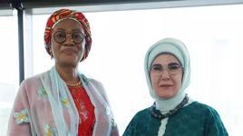 Emine Erdoğan, Nijerya Cumhurbaşkanı’nın eşi ile bir araya geldi