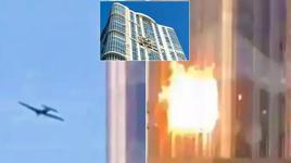 Rusya'da 11 Eylül'ü hatırlatan saldırı! 37 katlı binaya daldı