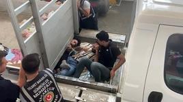 Şok görüntü! Avrupa'ya kaçmak için canlarını hiçe saydılar