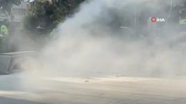 Bisikletin üzerindeki akü böyle patladı: Polis, 