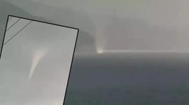 Cide'de deniz üzerinde hortum! O anlar anbean kaydedildi