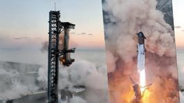 İlk kez gerçekleşti! SpaceX, fırlatmanın ardından geri dönen güçlendiriciyi havada yakaladı