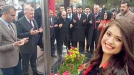 Şehit Aybüke öğretmen kabri başında anıldı