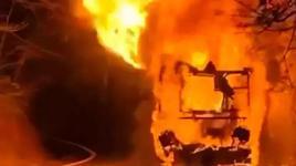 Sarıyer'de korku dolu anlar! İETT otobüsü alev alev yandı