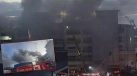 Sultanbeyli'de tekstil atölyesinde yangın 6 saatte söndürüldü