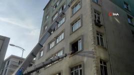 Kartal’da çatlaklar oluşan 7 katlı bina tahliye edildi