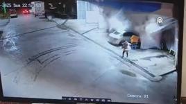 Samsun'da meydana gelen heyelan kameraya böyle yansıdı