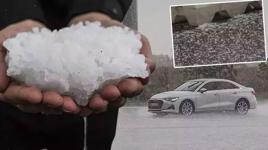 Mayıs ayında misket büyüklüğünde dolu! Ankara'da bir anda bastırdı: Meteoroloji'den hava durumu raporu