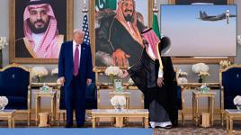 Son dakika! Ve Trump Orta Doğu'ya ayak bastı! Suudi jetleri eskort etti, Prens Salman karşıladı!