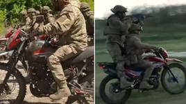 Ukrayna'nın modern süvarileri! İşte motorsikletli birlik