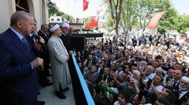 Gümrükçü İshak Ağa Camii açıldı! Erdoğan: Uzun ve titiz bir çalışmanın eseri