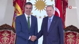 Cumhurbaşkanı Erdoğan, İspanya Başbakanı Pedro Sanchez'i kabul etti