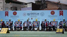 13. Uluslararası Fetih Kupası'na klasik yay sıralama ve eleme atışlarıyla devam edildi!
