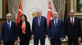 Erdoğan'ın DEM Parti heyetini kabulü sona erdi
