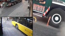 Beyoğlu’nda vinç paniği: Patlayan lastik ile 1’i çocuk 2 kişiyi yaraladı
