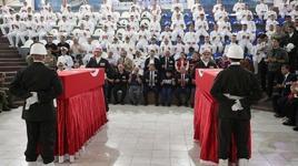 Hatay'da şehit erler Hayrullah Halit Karaman ve Semih Erdoğan törenle memleketlerine uğurlandı