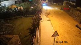 Bodrum'da ana su isale hattının patladığı anlar kamerada