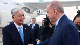 Kazakistan Cumhurbaşkanı Tokayev Ankara'da! Cumhurbaşkanı Erdoğan karşıladı