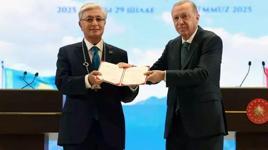 Tokayev'e Türkiye Cumhuriyeti Devlet Nişanı tevcih edildi