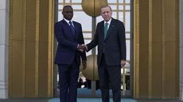 Cumhurbaşkanı Erdoğan, Gabonlu mevkidaşını resmi törenle karşıladı