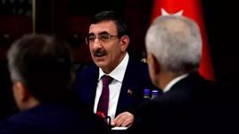 Cumhurbaşkanı Yardımcısı Yılmaz, Türk-İş Başkanı Ergün Atalay ile görüştü