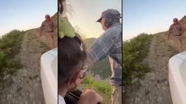 Duygusal anlar! Veda edemedi; Bir süre sonra dayanamayıp aracın peşinden koştu