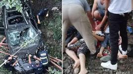 Kahreden kaza! 12 yaşındaki çocuğun kullandığı otomobil köprüden uçtu