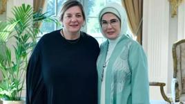 Emine Erdoğan, Gürcistan Devlet Başkanı'nın eşi Tamar Bagrationi ile bir araya geldi
