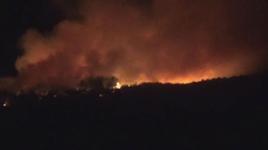 Çanakkale'de çıkan orman yangınına karadan müdahele başladı