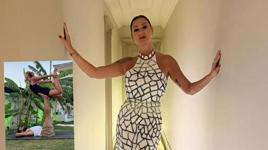 Pınar Altuğ'un yoga videosuna yorum yağdı! 'Yağmur bey kıskanmıyor mu?'