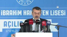 Milli Eğitim Bakanı Tekin, okul açılışında konuştu