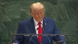 ABD Başkanı Trump'ın prompter sözleri: Dostum, başın belada!