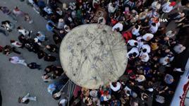 Türkiye'nin en büyük tenceresinde 6 ton pilav pişirildi