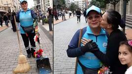 Trabzon’un rengarenk temizlikçisi! 'Maraş’ın Gülü' faraşını çiçeklerle donattı