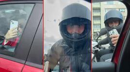 Trafikte dehşet dolu dakikalar! Kadın avukatın aracını yumrukladı: 'İndir camı bir şey diyeceğim'