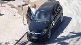 Ehliyetsiz sürücü eşiyle yer değiştirdi ama drondan kaçamadı!