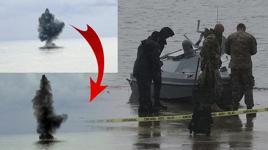 Balıkçılar denizde bulup kıyıya çıkardı, ortalık karıştı! İmha edildi