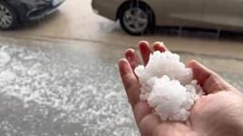 Dakikalar içinde her yer beyaza büründü!