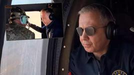 Bakan Yerlikaya, Hakkari'de helikopterle incelemelerde bulundu