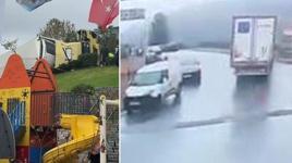 Sarıyer'de çocuk parkında faciadan dönüldü