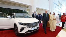Cumhurbaşkanı Erdoğan, Kuveyt Emiri es Sabah'a Togg aracı hediye etti