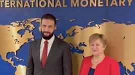 Suriye Cumhurbaşkanı Şara, Washington'da IMF Başkanı ile görüştü