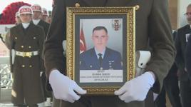 Azerbaycan-Gürcistan sınırında düşen askeri kargo uçağında şehit olan Burak İbbiği için cenaze töreni düzenlendi